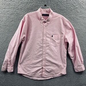 Tackle Tides Mens Shirt XXL Pink Long Sleeve Button Down Preppy Academia Casual‎